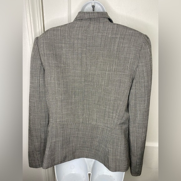 ALEX MARIE Women's Gray  Business Office Blazer Jacket with Black Buttons - Picture 10 of 11